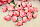 Искусственный цветок(бутон) ткань 35мм, упак 20 шт (170160 розовый)