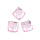 Стразы пришивные акриловые MAGIC 4 HOBBY 08х08мм квадрат уп 50шт (09 розовый)