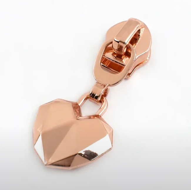 картинка Бегунок галантерейный спираль К6, RoseGold 3D от магазина МиТекс на Пушкина 97