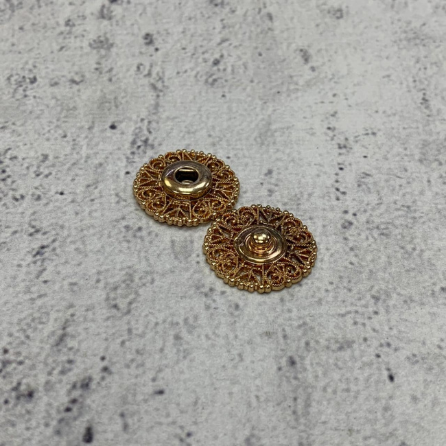 картинка Кнопка KN16 Gold 21 mm золото от магазина МиТекс на Пушкина 97