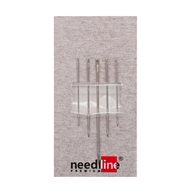 картинка Набор игл ИЗ-200912 швейных ручных №2 для кожи и меха никелированных ассорти уп 5 шт от магазина МиТекс на Пушкина 97