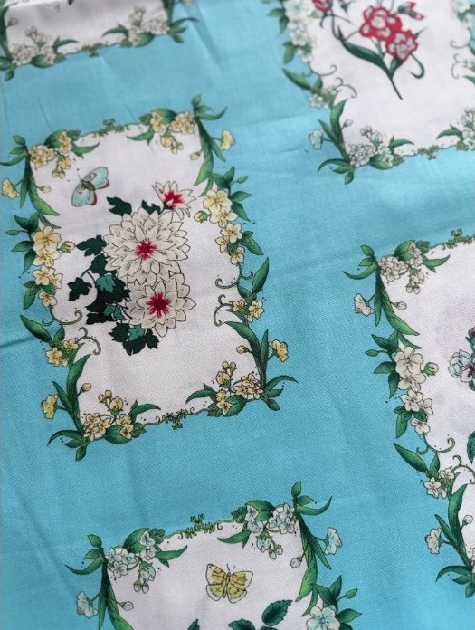 картинка Ткань для лоскутного шитья, Купон на бирюзовом от магазина МиТекс на Пушкина 97