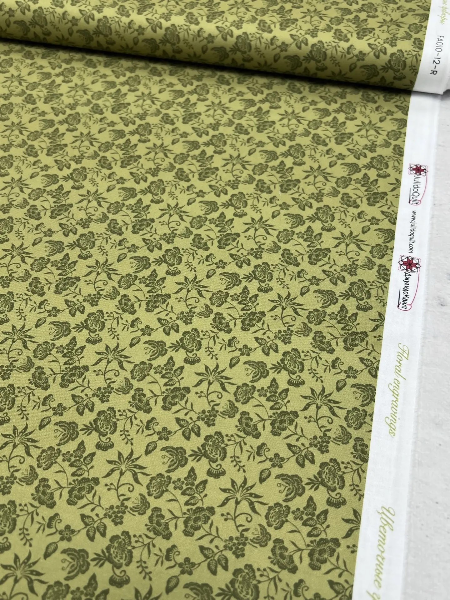 картинка Ткань 100% хлопок JulidoQuilt FA010-12 Коллекция Цветочные гравюры от магазина МиТекс на Пушкина 97
