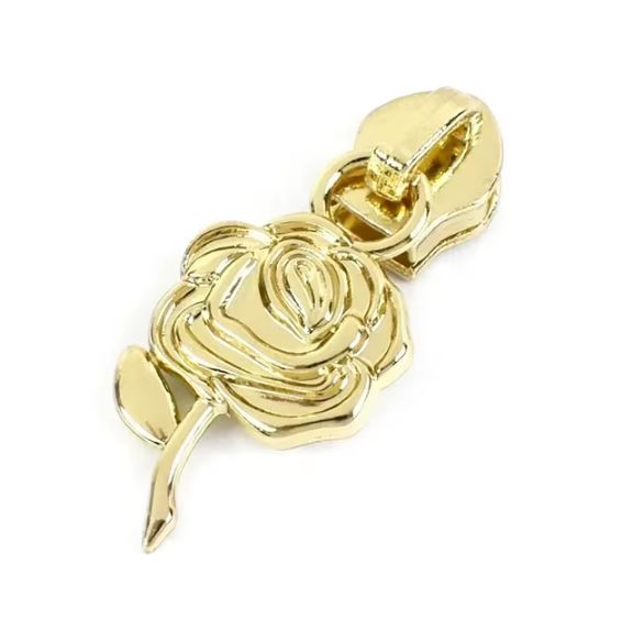 картинка Бегунок галантерейный спираль К6, L.Gold Роза 856 от магазина МиТекс на Пушкина 97
