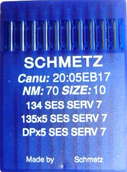 Иглы д/пром.машин Schmetz DP*5 (134), SES SERV7