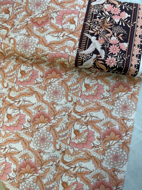 картинка Ткань 100 % хлопок JulidoQuilt 3601-1 Цветочные кружева от магазина МиТекс на Пушкина 97