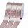 Лента атласная 25 мм арт LDAS Горошек серебро упак.27,4м (164 гр.розовый)