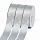 Лента атласная 25 мм арт LDAS Горошек серебро упак.27,4м (007 серый)
