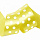 Лента атласная 50 мм арт LDAG крупный горошек упак.27,4м (желтый-белый)