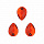 Стразы пришивные акриловые MAGIC 4 HOBBY 10x14мм капля уп.20 шт (02 красный)