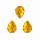 Стразы пришивные акриловые MAGIC 4 HOBBY 13x18мм капля уп.20 шт (10 желтый)