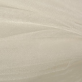 Фатин Кристалл средней жесткости блестящий арт.K.TRM шир.300см, цв. 03 К уп.50м - айвори