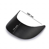 Козырек пористый гнутый арт.TBY-75180-4 разм. 75х180х55мм цв.черный уп.50шт