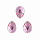 Стразы пришивные акриловые MAGIC 4 HOBBY 13x18мм капля уп.20 шт (04 розовый)
