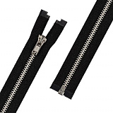 Молния ZIP 5N металл т. 5 75 см никель 1-з уп 10 шт