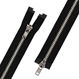 Молния ZIP 5N-2 металл т. 5 90 см никель 2-з уп 10 шт