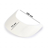 Козырек пористый гнутый арт.TBY-75180-3 разм. 75х180х55мм цв.белый уп.50шт